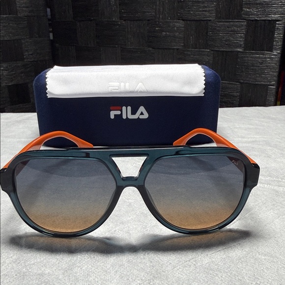 Fila Men's Sunglasses with Orange Accents - Picture 1 of 5